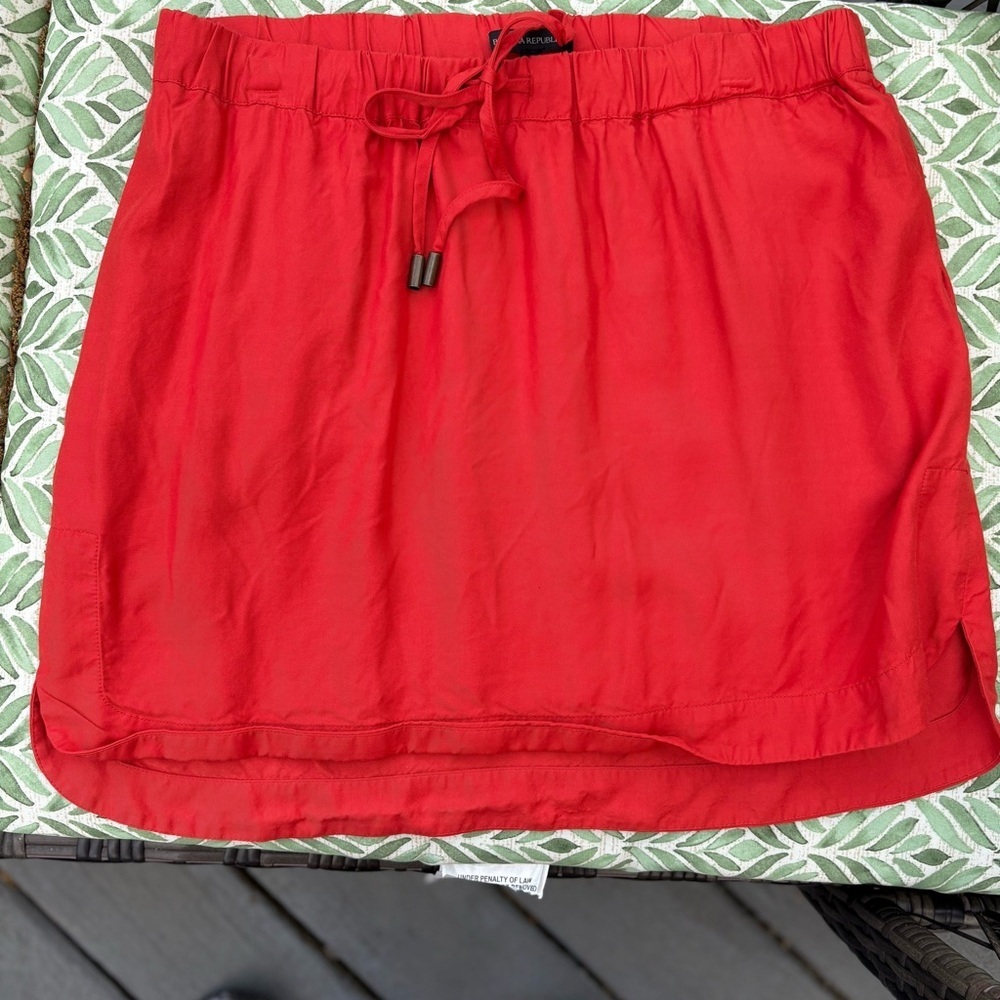 Banana Republic orange drawstring Skirt - size large - Picture 2 of 8